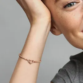 Pandora Moments Studded Chain Armband roségold 582731C00-17 Größe 17 cm