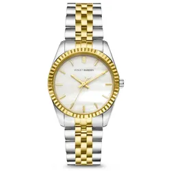 Violet Hamden Damenuhr Sunrise gold und silber - edelstahl Gold, Silber Damen 