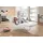 W.Schillig Relaxliege daily dreams Leder 75 x 91 x 170 cm Weiß mit Kissen