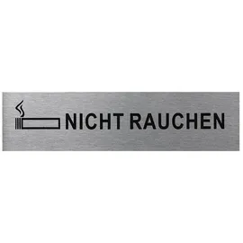 PRO PLUS Aluminium Türschild nicht Rauchen"