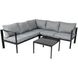 Svita MISSOURI Loungeset 4-tlg. schwarz/grau