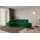 altdecor Ecksofa Ottomane Links MARI-L1-v2 - 243x171x83 cm Dunkelgrün Velours
