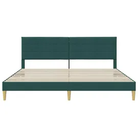vidaXL Bettgestell 200 x 200 cm Dunkelgrün