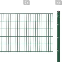 Arvotec Doppelstabmattenzaun »ESSENTIAL 103 zum Einbetonieren«, Zaunhöhe 103 cm, Zaunlänge 2 - 60 m 44607121-0 dunkelgrün H/L: 103 cm x 6 m