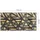 Tulup Bodenplatte Glas 100 x 50 cm Geometrie mit Holz Braun
