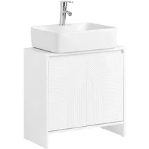 SoBuy Waschbeckenunterschrank, Weiß,