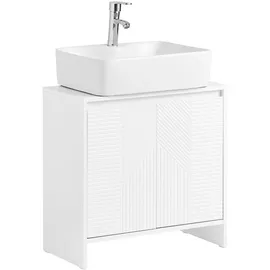 SoBuy Waschbeckenunterschrank, Weiß,