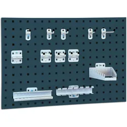 BRB System-Lochplatte mit Haken- und Halter-Set, Anthrazitgrau