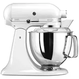 KitchenAid 4,8 L 5KSM175 Artisan Küchenmaschine Beginnerset mit Gemüseschneider - Weiß