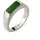 KUZZOI Ring grün | Silber 66