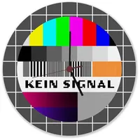 Speecheese Kein Signal Störsignal Testbild Wanduhr aus Alu Witzige