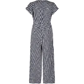 Betty Barclay Damen Jumpsuit mit Eingrifftaschen 40, Dunkelblau/Weiß - 40W
