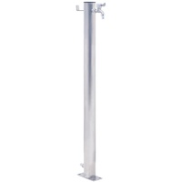 VidaXL Wassersäule für den Garten 60 cm Edelstahl Rund