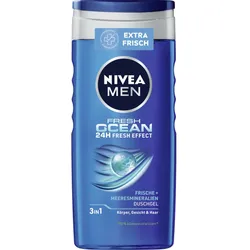 Nivea Men 3in1 Duschgel Fresh Ocean 24H Fresh Effect 250ML