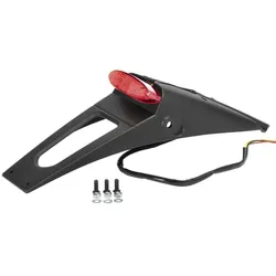 POLISPORT RSP LED 2.0 Kotflügelverlängerung hinten schwarz mit Fire + Plate Beleuchtung, schwarz