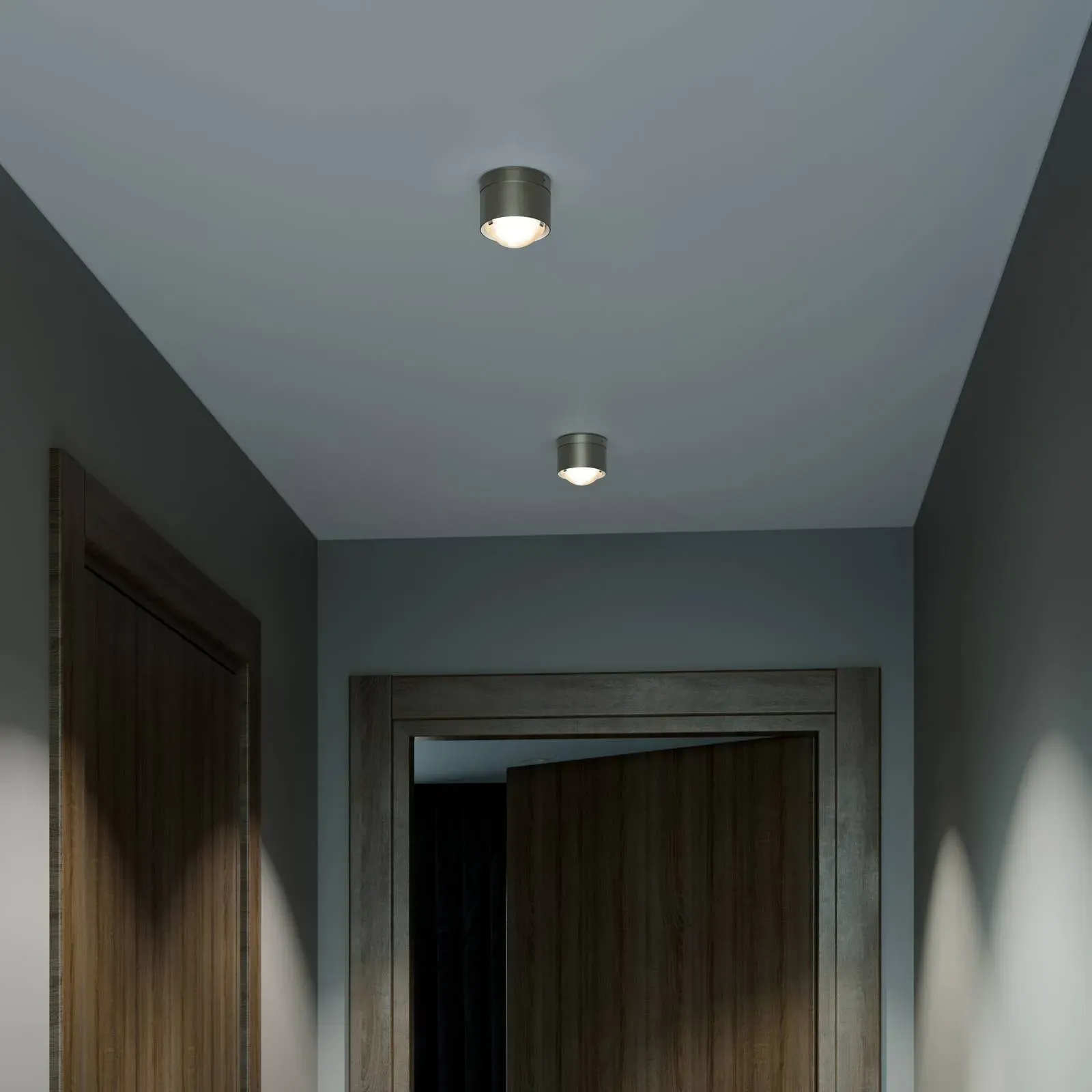 Top Light LED Deckenspot Puk! 80 One, dimmbar, braun / rost, für Wohn- / Esszimmer, Aluminium, Modern, LED Deckenleuchte - 8 cm - 8 cm - 5.2 cm