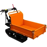 T-mech - Raupentransporter Dumper Muldenkipper Motorschubkarre Benzin 300kg Kippbox 196cc