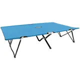 vidaXL Doppelliege Klappbar 194 x 124 x 44 cm Blau
