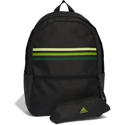 ADIDAS Rucksack Classic Horizontal 3-Streifen, BLACK/PULLIM, ONE SIZE