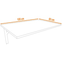 Weiss Craft | Wandtisch Wandklapptisch Küchentisch Schreibtisch Esstisch