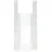 Papstar 250 Hemdchen-Tragetaschen, HDPE 48 cm x 22 cm x 12 cm transparent Knotenbeutel