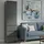 home collective Kleiderschrank Mehrzweckschrank 50x40x180 cm Grau