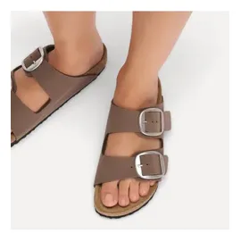 Birkenstock Unisex-Hausschuhe 1032081 Arizona Big Buckle Größe 39 Mocca - 39 EU