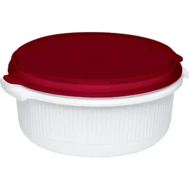 Emsa Frischhaltedose rund rot/weiß 1 l