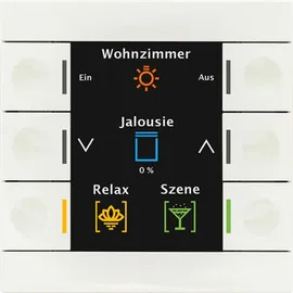 MDT Taster Smart 86 Farbdisplay, Reinweiß glänzend