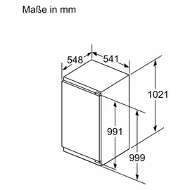 Siemens iQ300 KI32LVFE0 Einbaukühlschrank (147 l, 1021 mm hoch)