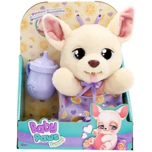 Baby Paws Yummy Chihuahua, Interaktiver Plüschwelpe zum Herumtragen, dessen Bauch beim Füttern wächst und mit Schnuller im Mund Wieder klein Wird - Geschenk und Spielzeug für Kinder ab 18 Monaten