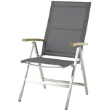 Bremer Holzwerke GmbH Monaco Hochlehner 59 x 63 x 111 cm grau/schwarz