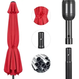 Yaheetech Ø 300 cm Rot