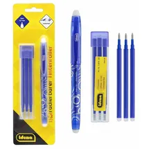 IDENA Kugelschreiber Blau 0,7 mm 3 St.