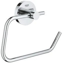 Grohe Essentials WC-Papierhalter, Toilettenpapierhalter, ohne Deckel, Chrom 40689001