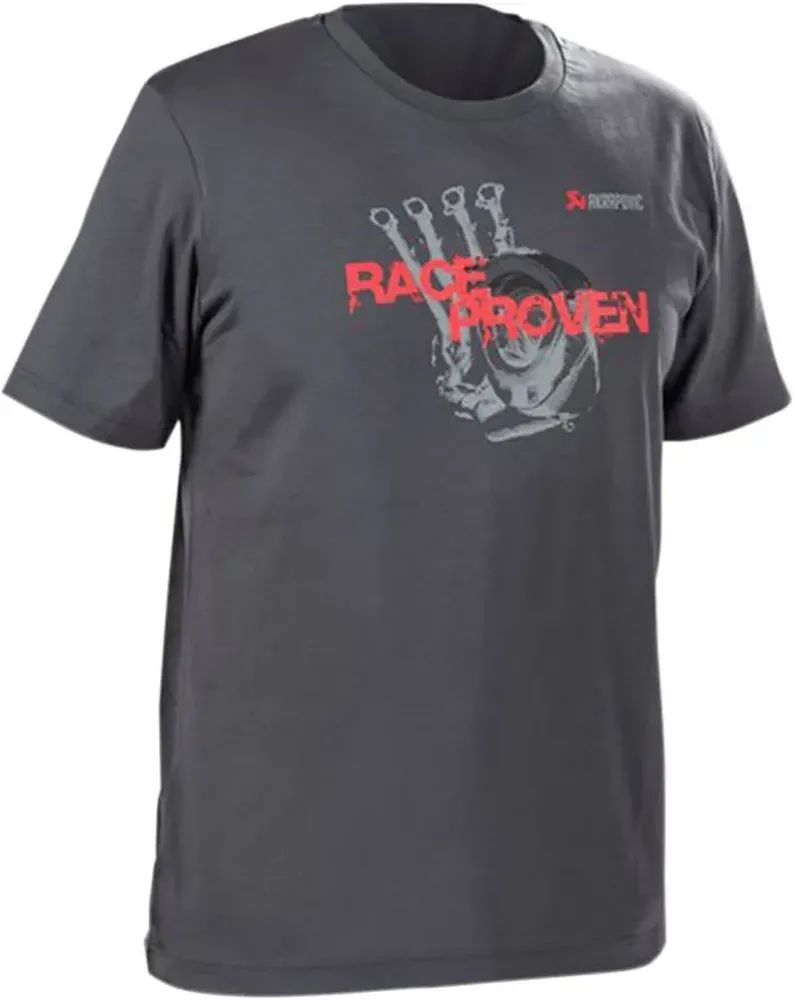 Akrapovic Race Proven Kurzarm-t-shirt - Grey - S
