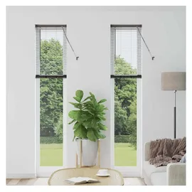vidaXL Balkenjalousie 220 x 40 cm Schwarz