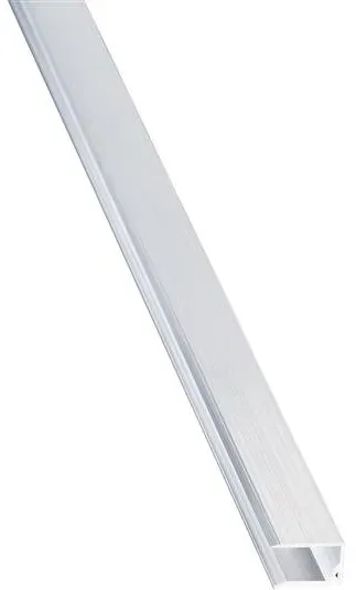 U Profil 10 mm Alu pressblank mit Tropfkante 2100 mm lang