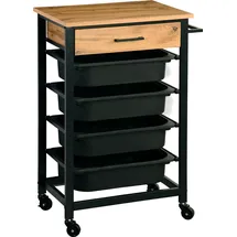 KESPER Küchenwagen, mit 4 Kunststoffbehältern