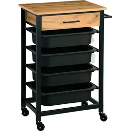 KESPER Küchenwagen, mit 4 Kunststoffbehältern