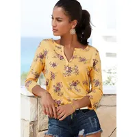 LASCANA 3/4-Arm-Shirt Damen gelb Gr.44/46