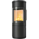 Kaminofen Hark 110 ECOplus 6 kW - Ofenkacheln: deco-schiefer - Korpus: graphit