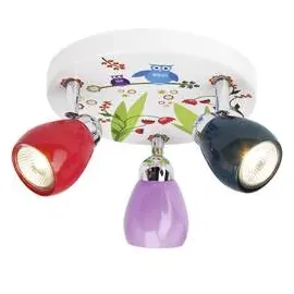 Brilliant LED-Spotrondell Birds 3-flammig Bunt