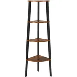 OEM Eckregal 34 x 125 x 34 cm Dunkelbraun