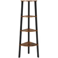 OEM Eckregal 34 x 125 x 34 cm Dunkelbraun