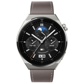 Huawei Watch GT 3 Pro  46 mm titangrau Lederarmband grau