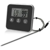 Barbecue-Kerntemperaturmesser, Hochwertiges Thermometer Zur Bestimmung Der Idealen Fleischkerntemperatur Auf Dem Grill Oder Im Backofen, -50??300? Grillthermometer Digital Fleischthermometer Grill