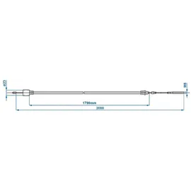PRO PLUS Bremsseil Anhänger 1790/2000mm Universal mit Glocke Ø26mm