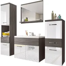 WELLTIME Badmöbel-Set ELDA 5-tlg. Braun