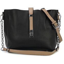 HARPA Schultertasche MISCHA mit wechselbaren Schultergurten schwarz 